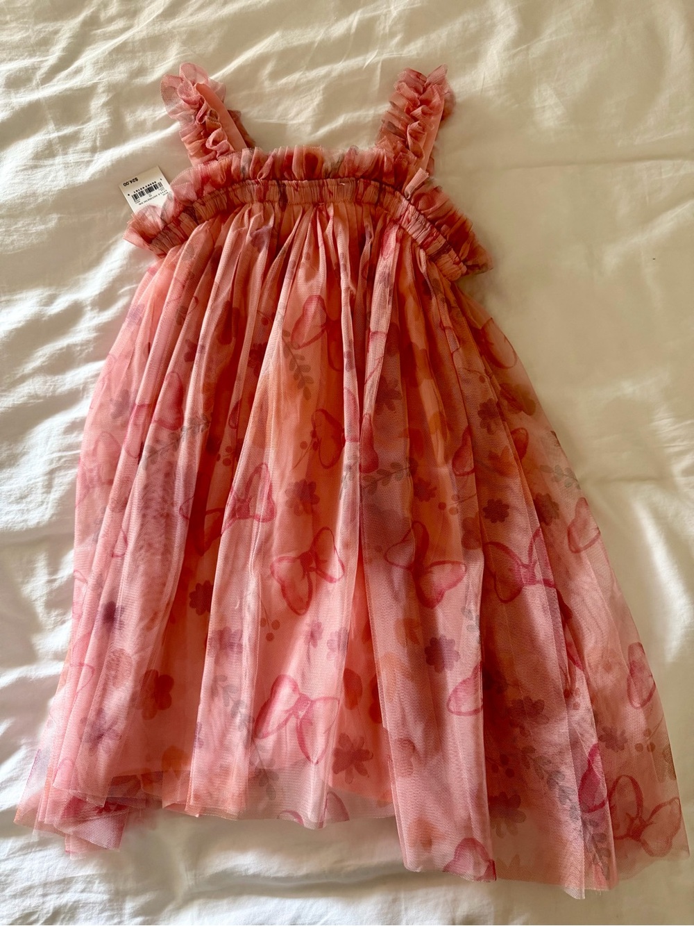 Disney Minnie Bow Print Tulle Dress